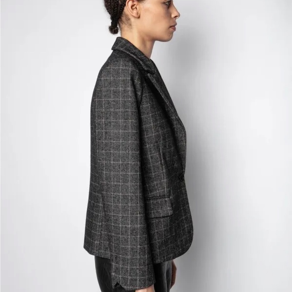 Brand new w/ tags! Zadig & Voltaire Victor Jacket Size 34 Wool Blend Blazer $448 - Picture 3 of 6